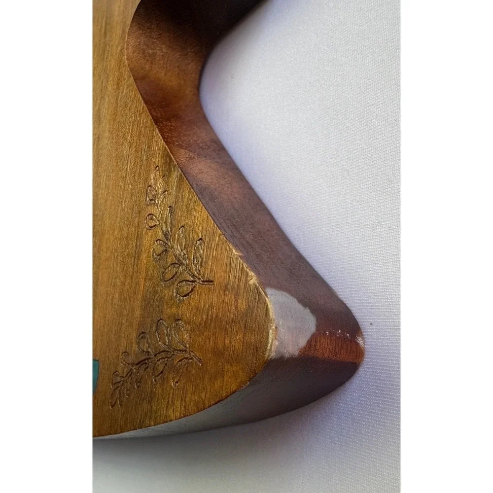 Pioneer Woman Wishful Winter Charcuterie Board Acacia Wood Floral Christmas Tree